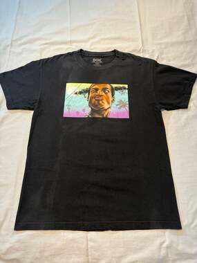 DGK Loc Dog Don't Be a Menace Black Graphic T-Shirt Men's Large